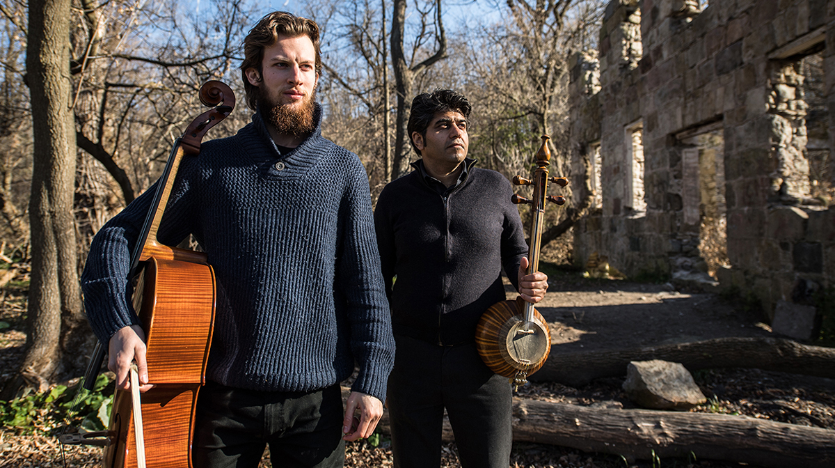 Kamancello’s cellist Raphael Weinroth-Browne and Shahriyar Jamshidi on kamancheh