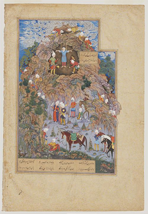 AKM155, The Death of Zahhak, Folio from the Shahnameh (Book of Kings) of Shah Tahmasp, Front