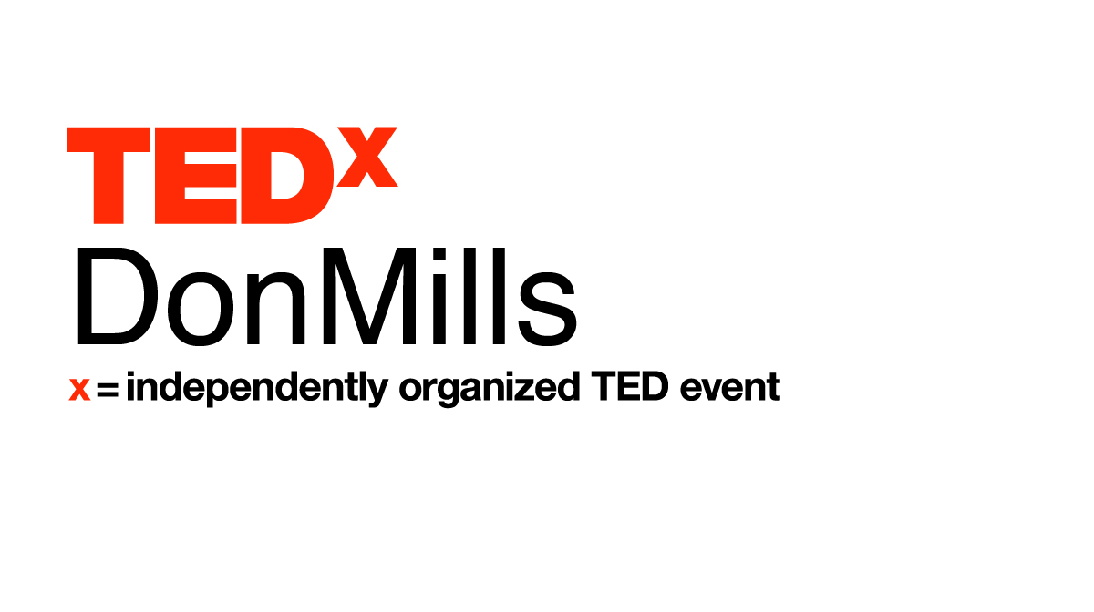 Logo of TedxDonMills - Independently Organized TED event